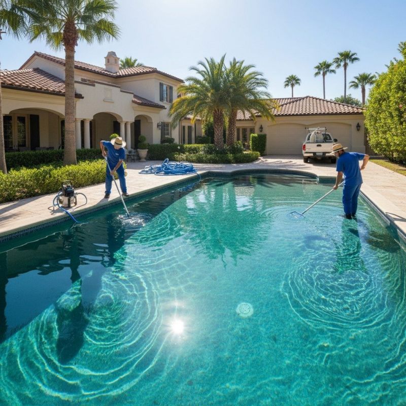 Pool Area Power Washing
